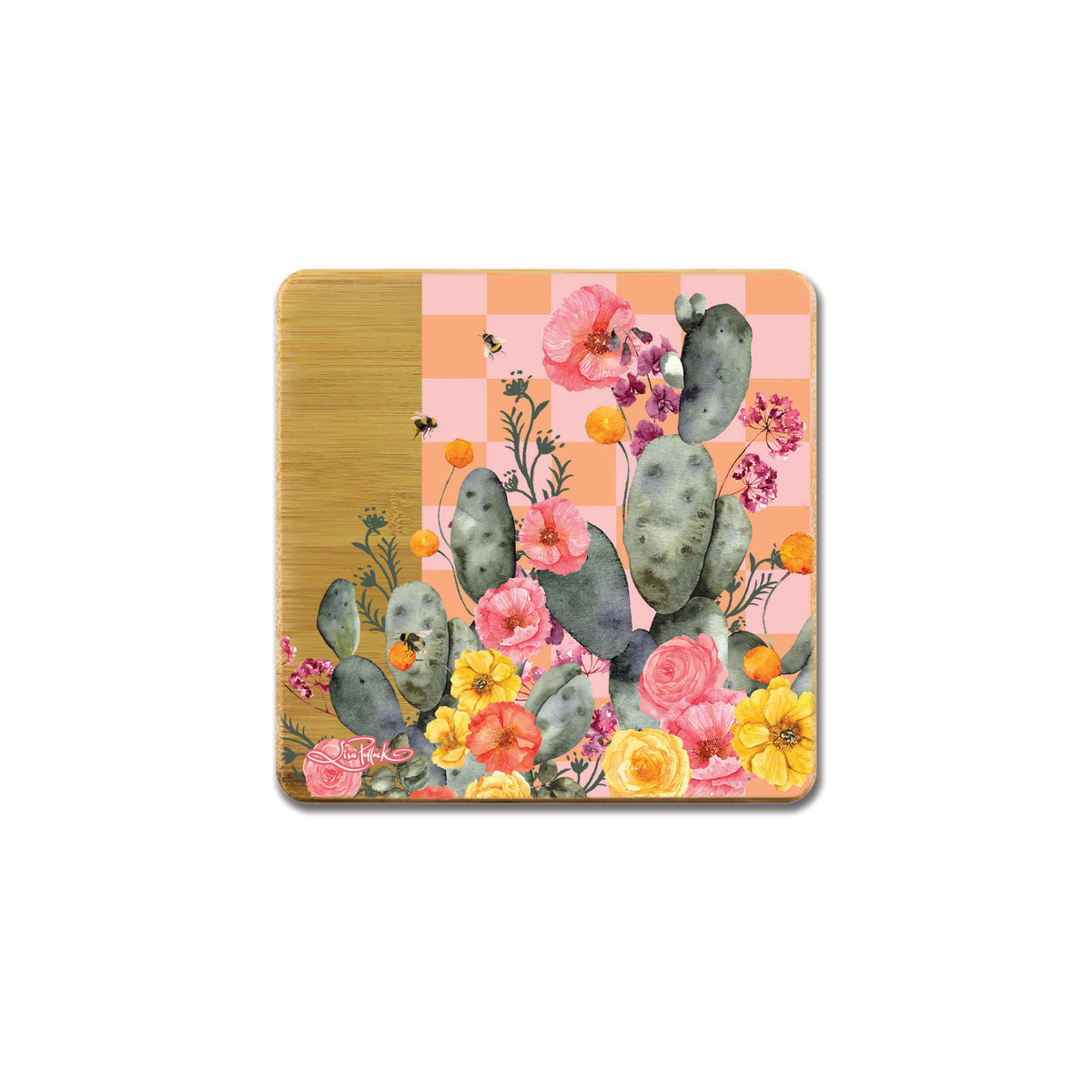 Lisa Pollock Bamboo Coaster Sets – Happy Homes and Gifts