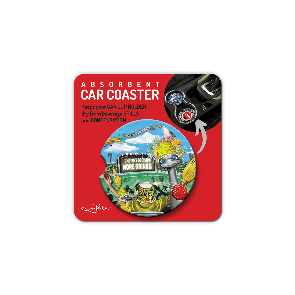 Car Coaster Men's - Boxing Day test – Lisa Pollock