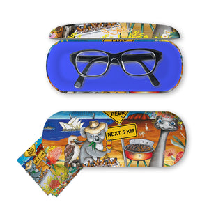 Men's Glasses Case - Aussie Icons